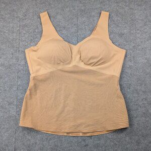 Tank Top Tummy Smoothing Tan Built In Bra